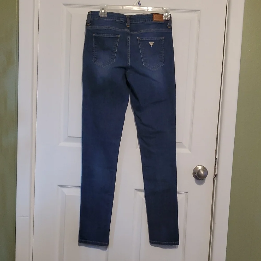 Guess Casual Women's Skinny Jeans in Deep Blue - Picture 3 of 8